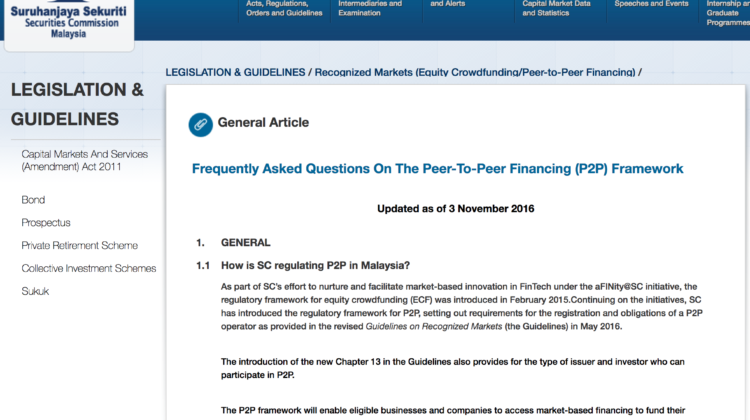 P2P Financing Malaysia